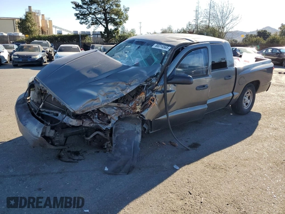 2006 Dodge Dakota ST with VIN 1D7HE28K26S626657, listed as a Copart auction lot 88314565 with 186,690 mi miles and Salvage Title. Bid and sale history available at carsss.com. Image 1.