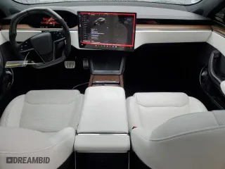2023 Tesla Model S with VIN 5YJSA1E59PF514540, listed as a Copart auction lot 45308895 with 24,165 mi miles and Salvage Title. Bid and sale history available at carsss.com. Image 8.