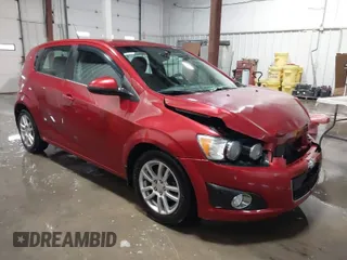 2013 Chevrolet Sonic LT with VIN 1G1JC6SH1D4116946, listed as a IAAI auction lot 41562425 with 116,815 mi miles. Bid and sale history available at carsss.com. Image 1.