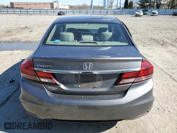 2013 Honda Civic EX with VIN 19XFB2F8XDE268824, listed as a Copart auction lot 52260635 with 141,214 mi miles and Salvage Title. Bid and sale history available at DreamBid. Image 6.