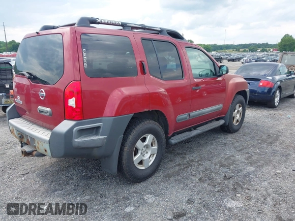 2005 Nissan Xterra S z VIN 5N1AN08W05C656764, wystawiony jako IAAI lot #42331404 z przebiegiem 144 575 mil mil oraz . Historia ofert i sprzedaży dostępna na DreamBid. Obrazek 4.