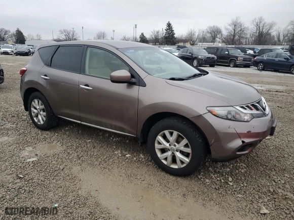 2012 Nissan Murano SV with VIN JN8AZ1MW7CW237363, listed as a Copart auction lot 43763025 with 153,415 mi miles and Salvage Title. Bid and sale history available at carsss.com. Image 4.