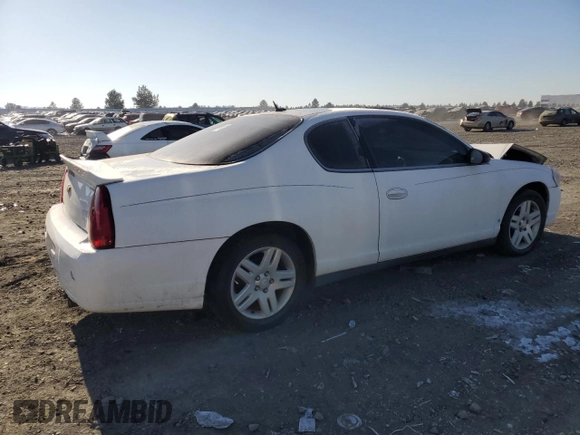 2006 Chevrolet Monte Carlo LT 3.9L with VIN 2G1WK151669226255, listed as a Copart auction lot 42982015 with 79,605 mi miles and Salvage Title. Bid and sale history available at carsss.com. Image 3.