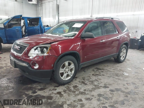 2009 GMC Acadia SLE1 with VIN 1GKEV13D79J168614, listed as a IAAI auction lot 41249576 with 203,555 mi miles and . Bid and sale history available at carsss.com. Image 2.