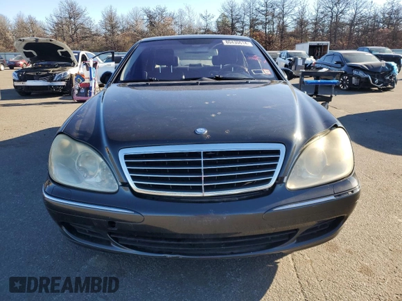 2004 Mercedes-Benz S-Class 5.0L with VIN WDBNG84J04A407348, listed as a Copart auction lot 80430614 with 160,172 mi miles and Salvage Title. Bid and sale history available at carsss.com. Image 5.