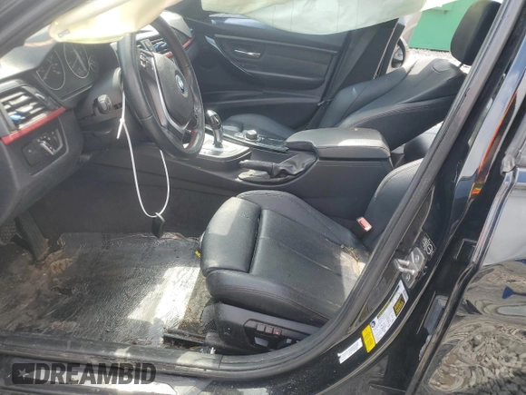 2014 BMW 3 Series 328i with VIN WBA3C1C50EK105938, listed as a Copart auction lot 57499235 with 147,083 mi miles and Salvage title. Bid and sale history available at DreamBid. Image 7.