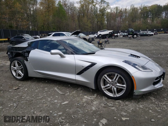 2017 Chevrolet Corvette 3LT z VIN 1G1YF2D78H5114503, wystawiony jako Copart lot #53100385 z przebiegiem 19 329 mil mil oraz Szkoda całkowita • Salvage title. Historia ofert i sprzedaży dostępna na DreamBid. Obrazek 4.