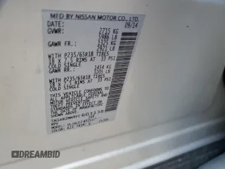 2015 Nissan Pathfinder SV with VIN 5N1AR2MN9FC603138, listed as a Copart auction lot 80979204 with 205,928 mi miles and Salvage title. Bid and sale history available at DreamBid. Image 14.