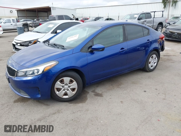 2018 Kia Forte LX with VIN 3KPFK4A77JE222924, listed as a IAAI auction lot 41896103 with 87,816 mi miles. Bid and sale history available at carsss.com. Image 2.