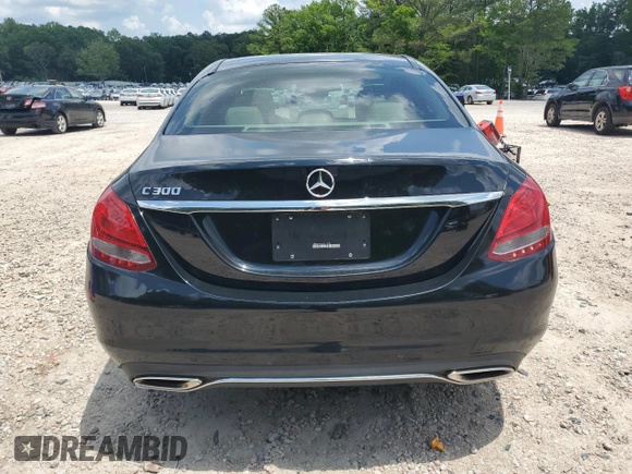 2018 Mercedes-Benz C 300 with VIN WDDWF4JB5JR419500, listed as a Copart auction lot 60235995 with 37,014 mi miles and Salvage title. Bid and sale history available at DreamBid. Image 6.