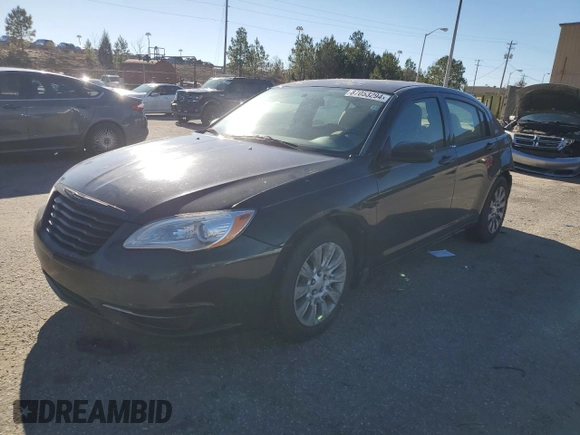 2014 Chrysler 200 LX with VIN 1C3CCBAG6EN103658, listed as a Copart auction lot 87053294 with 104,933 mi miles and Salvage Title. Bid and sale history available at carsss.com. Image 1.