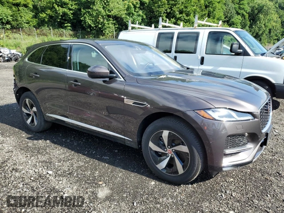2021 Jaguar F-Pace S with VIN SADCJ2EX0MA686542, listed as a Copart auction lot 64384885 with 18,993 mi miles and Salvage title. Bid and sale history available at DreamBid. Image 4.
