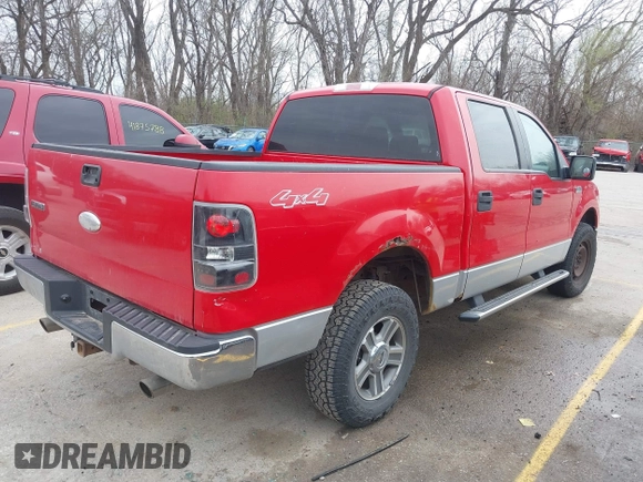 2007 Ford F-150 XLT with VIN 1FTPW14V07FA39932, listed as a IAAI auction lot 41871682 with 181,923 mi miles. Bid and sale history available at carsss.com. Image 4.