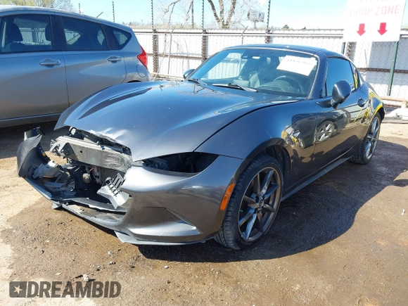 2018 Mazda MX-5 Miata RF Grand Touring with VIN JM1NDAM76J0203600, listed as a IAAI auction lot 41850985 with 89,552 mi miles. Bid and sale history available at carsss.com. Image 18.