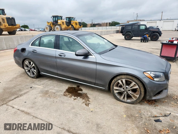 2017 Mercedes-Benz C 300 with VIN 55SWF4JB0HU231721, listed as a Copart auction lot 59524015 with 103,995 mi miles and Salvage title. Bid and sale history available at DreamBid. Image 4.