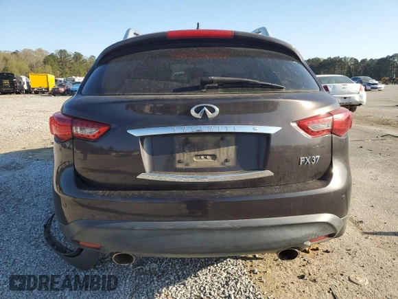 2013 Infiniti FX with VIN JN8CS1MU8DM142268, listed as a Copart auction lot 49407675 with 123,836 mi miles and Salvage Title. Bid and sale history available at carsss.com. Image 6.