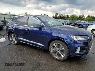 2023 Audi Q7 Premium Plus with VIN WA1LXBF78PD016100, listed as a Copart auction lot 55803915 with 21,947 mi miles and Salvage title. Bid and sale history available at DreamBid. Image 4.