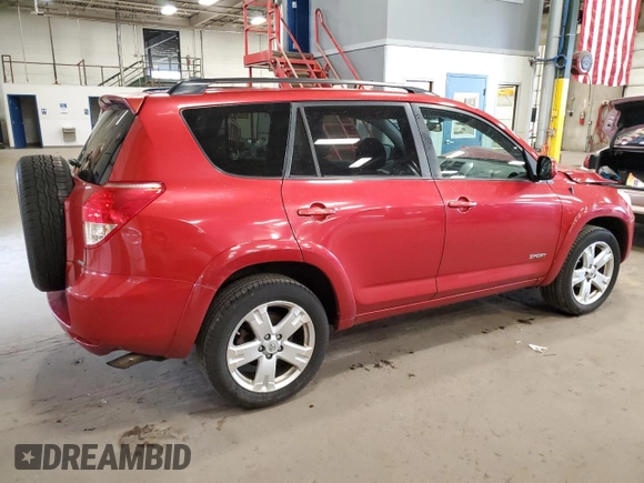 2007 Toyota RAV4 Sport with VIN JTMBD32V275075299, listed as a Copart auction lot 54177875 with 207,375 mi miles and Salvage title. Bid and sale history available at DreamBid. Image 3.