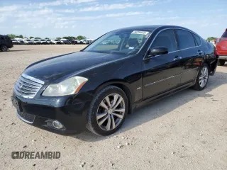 2008 Infiniti M z VIN JNKAY01E48M603043, wystawiony jako Copart lot #56204025 z przebiegiem 162 134 mil mil oraz Szkoda całkowita • Salvage title. Historia ofert i sprzedaży dostępna na DreamBid. Obrazek 1.