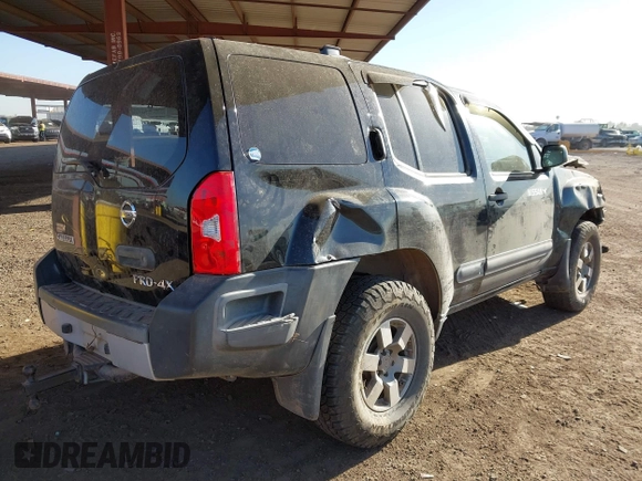 2012 Nissan Xterra S with VIN 5N1AN0NW2CC522324, listed as a IAAI auction lot 41082466 with 196,206 mi miles and . Bid and sale history available at DreamBid. Image 4.