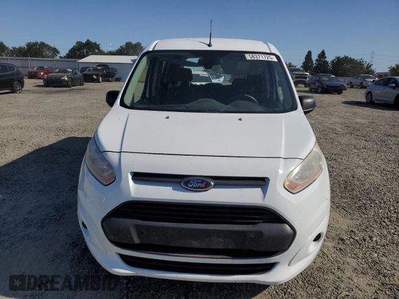 2014 Ford Transit Connect XLT with VIN NM0LE7F71E1140133, listed as a Copart auction lot 58371725 with 55,121 mi miles and Salvage title. Bid and sale history available at DreamBid. Image 5.