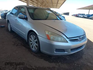 2006 Honda Accord LX z VIN 1HGCM66356A065744, wystawiony jako IAAI lot #42697155 z przebiegiem 153 598 mil mil oraz . Historia ofert i sprzedaży dostępna na DreamBid. Obrazek 1.
