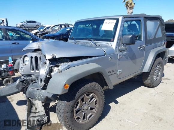 2016 Jeep Wrangler Sport with VIN 1C4AJWAG8GL151872, listed as a IAAI auction lot 41749717 with 118,845 mi miles and . Bid and sale history available at carsss.com. Image 18.