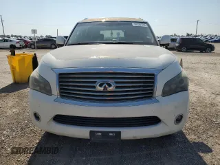 2012 Infiniti QX56 7-passenger with VIN JN8AZ2NF9C9517580, listed as a Copart auction lot 66382334 with 176,182 mi miles and Clean Title. Bid and sale history available at carsss.com. Image 5.