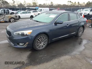 2014 Kia Cadenza Premium with VIN KNALN4D70E5122510, listed as a IAAI auction lot 41397287 with 91,130 mi miles. Bid and sale history available at carsss.com. Image 17.