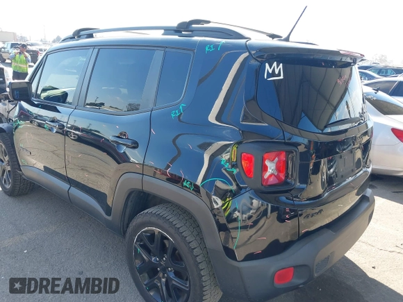 2017 Jeep Renegade Latitude with VIN ZACCJBBBXHPG58497, listed as a IAAI auction lot 41550493 with 137,360 mi miles. Bid and sale history available at carsss.com. Image 3.