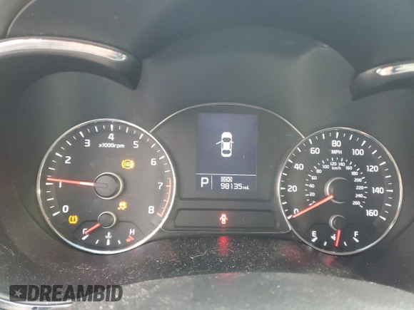 2014 Kia Forte EX with VIN KNAFX4A80E5095748, listed as a Copart auction lot 45455195 with 98,135 mi miles and Salvage Title. Bid and sale history available at carsss.com. Image 9.