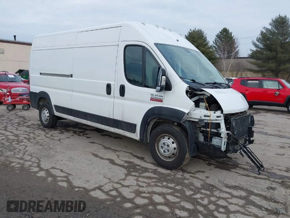 2020 Ram ProMaster Cargo with VIN 3C6TRVDG6LE119973, listed as a IAAI auction lot 41696088 with 116,562 mi miles and . Bid and sale history available at carsss.com. Image 1.