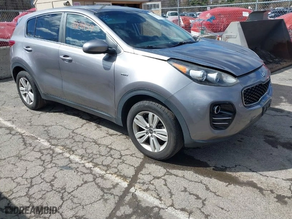 2018 Kia Sportage LX with VIN KNDPMCAC2J7371814, listed as a IAAI auction lot 41841139 with 65,827 mi miles. Bid and sale history available at carsss.com. Image 1.