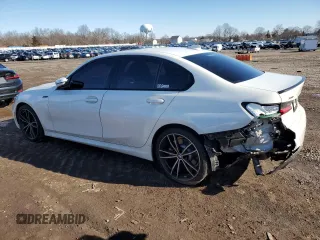 2020 BMW 3 Series 330i xDrive with VIN 3MW5R7J00L8B06930, listed as a Copart auction lot 45396185 with 86,334 mi miles and Salvage Title. Bid and sale history available at carsss.com. Image 2.