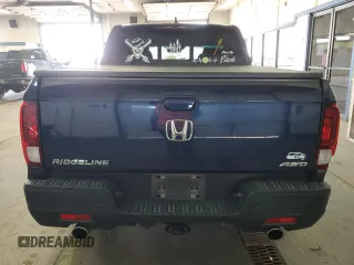 2022 Honda Ridgeline RTL-E with VIN 5FPYK3F72NB039076, listed as a Copart auction lot 53978815 with 55,828 mi miles and Salvage Title. Bid and sale history available at DreamBid. Image 6.