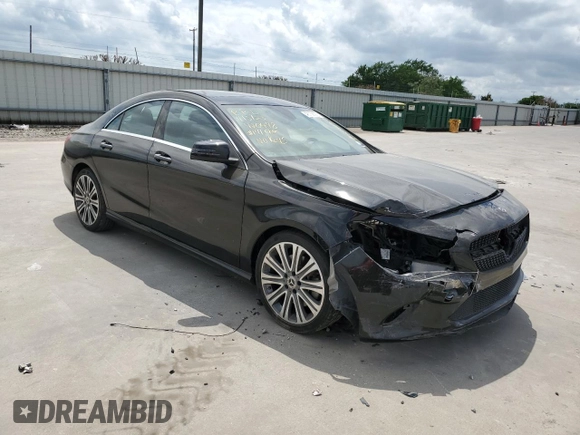 2018 Mercedes-Benz CLA with VIN WDDSJ4EB7JN669450, listed as a Copart auction lot 48736893 with 81,496 mi miles. Bid and sale history available at carsss.com. Image 4.