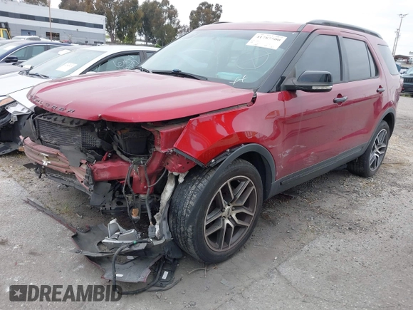 2017 Ford Explorer Sport with VIN 1FM5K8GT3HGB06956, listed as a IAAI auction lot 41787500 with Not Provided miles and . Bid and sale history available at carsss.com. Image 22.