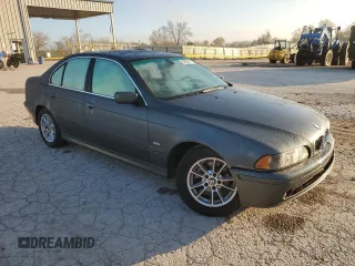 2003 BMW 5 Series 525iA with VIN WBADT43403G027481, listed as a Copart auction lot 79869944 with 0 mi miles and Salvage Title. Bid and sale history available at carsss.com. Image 4.