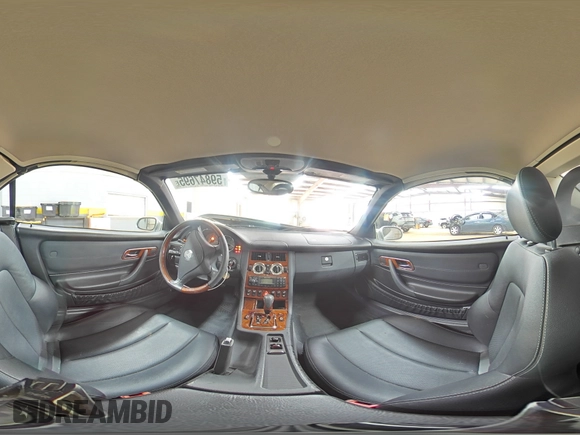 2001 Mercedes-Benz SLK 230/320 with VIN WDBKK65F31F210009, listed as a Copart auction lot 59847695 with 41,252 mi miles and Salvage title. Bid and sale history available at DreamBid. Image 14.