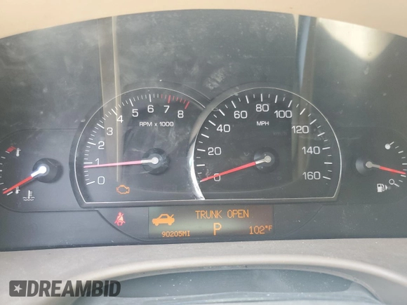 2005 Cadillac STS with VIN 1G6DW677550154672, listed as a Copart auction lot 61236154 with 90,205 mi miles and Clean Title. Bid and sale history available at DreamBid. Image 9.