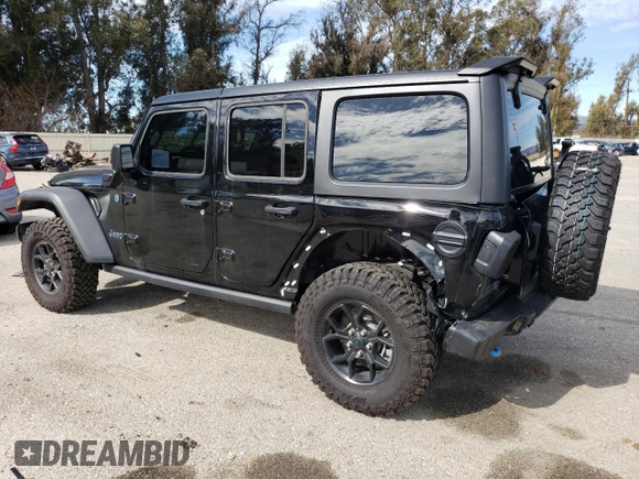 2024 Jeep Wrangler Willys z VIN 1C4RJXN67RW217419, wystawiony jako Copart lot #45734555 z przebiegiem 2 438 mil mil oraz Szkoda całkowita • Salvage title. Historia ofert i sprzedaży dostępna na DreamBid. Obrazek 2.