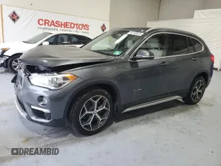 2017 BMW X1 xDrive28i with VIN WBXHT3C38H5F73265, listed as a Copart auction lot 45148825 with 95,850 mi miles and Salvage Title. Bid and sale history available at carsss.com. Image 1.