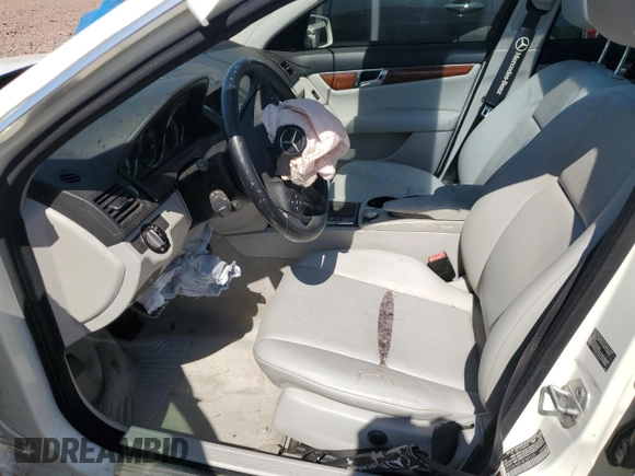 2010 Mercedes-Benz C 300 Sport with VIN WDDGF5EB7AF359225, listed as a Copart auction lot 59323715 with 151,444 mi miles and Salvage title. Bid and sale history available at DreamBid. Image 7.
