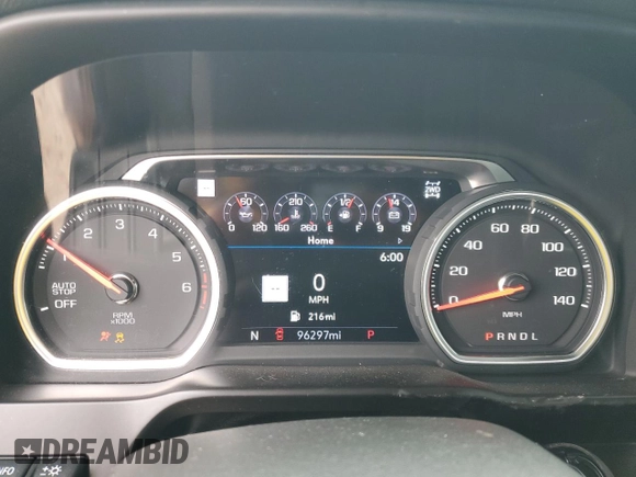 2020 Chevrolet Silverado 1500 High Country with VIN 3GCUYHEL8LG314409, listed as a Copart auction lot 44795935 with 96,297 mi miles and Salvage Title. Bid and sale history available at carsss.com. Image 9.