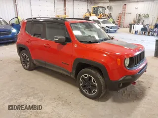 2016 Jeep Renegade Trailhawk with VIN ZACCJBCT2GPE17426, listed as a IAAI auction lot 42034655 with 183,604 mi miles and . Bid and sale history available at DreamBid. Image 1.