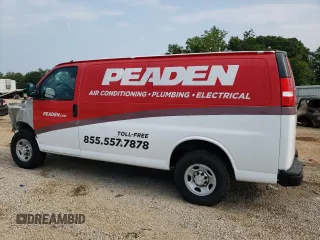2021 Chevrolet Express Cargo with VIN 1GCWGAFP8M1311787, listed as a Copart auction lot 54471953 with 13,365 mi miles and Non repairable. Bid and sale history available at DreamBid. Image 2.