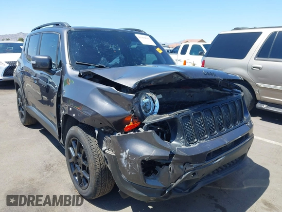 2020 Jeep Renegade Latitude with VIN ZACNJABB7LPL12187, listed as a IAAI auction lot 42304621 with 77,446 mi miles and . Bid and sale history available at DreamBid. Image 6.