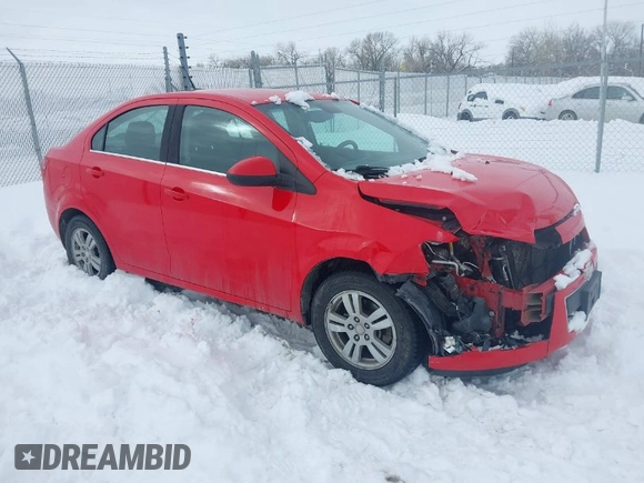 2014 Chevrolet Sonic LT with VIN 1G1JC5SH3E4148938, listed as a IAAI auction lot 41614802 with 135,847 mi miles and . Bid and sale history available at DreamBid. Image 1.