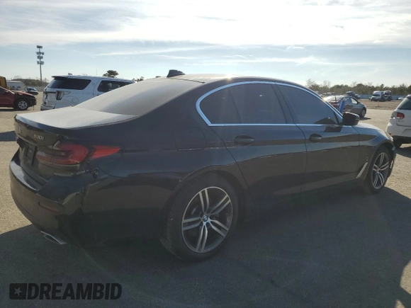 2022 BMW 5 Series 530i xDrive with VIN WBA13BJ06NCL06788, listed as a Copart auction lot 46544835 with 37,828 mi miles and Salvage Title. Bid and sale history available at carsss.com. Image 3.