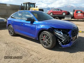 2024 Audi SQ5 Sportback Premium Plus with VIN WA124AFY2R2088187, listed as a Copart auction lot 73215564 with 106 mi miles and Salvage Title. Bid and sale history available at DreamBid. Image 4.